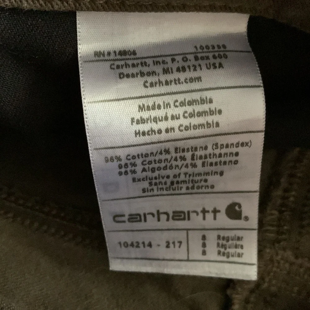 Carhartt Women's Rugged Flex Slim Fit Work Pant Tarmac Size 8 - Picture 8 of 8